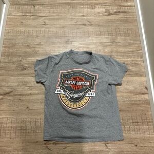 VTG Harley Davidson Men’s Grey T Shirt Premium Cotton Size M